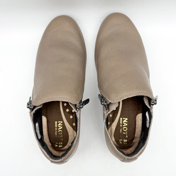 Naot Womens Autan Shoes EU 35 US 4M Gray Leather Flats Slip On Loafers - Picture 10 of 12